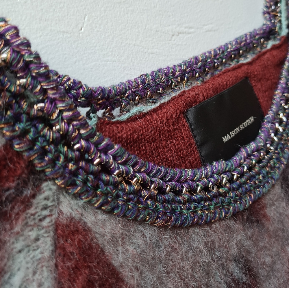 Maison Scotch Designer Biker Sweater Jumper - Picture 8 of 15